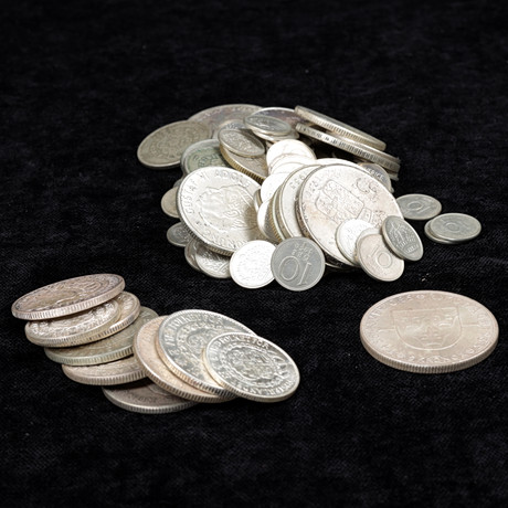 MYNT, silver, Sverige, vikt 489 gram.