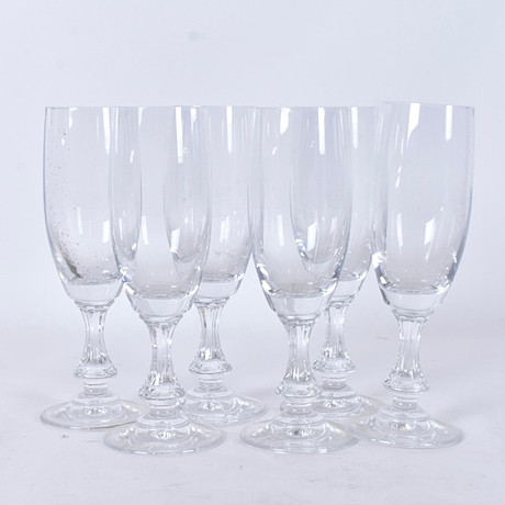 CHAMPAGNEGLAS, 7 st, Speigelau. på auktion hos Halmstads Auktionskammare