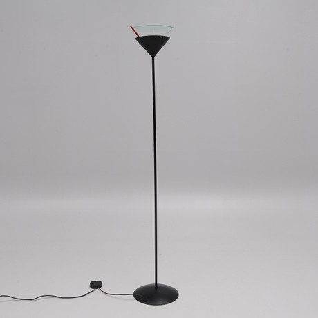 DAHMÉN OCH GRANDELL. Golvlampa, uplight, "Cimbex", metall och glas, Ateljé Lyktan, 1988/89. på auktion hos Auktionsbyrån Varberg