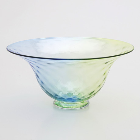MICKE JOHANSSON. Skål, glas, "Optica", Örsjö. på auktion hos Växjö Auktionskammare