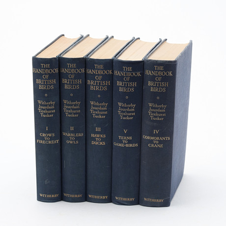 THE HANDBOOK OF BRITISH BIRDS. 5 volymer. på auktion hos Uppsala Auktionskammare