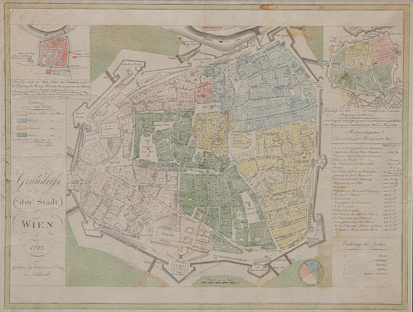 CHRISTOPH WEIGEL. Handkolorerad karta, Wien, 1812. på auktion hos Auktionsbyrån Varberg