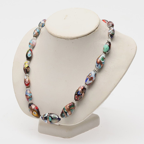 HALSBAND, Ercole Moretti, Murano glas. på auktion hos Örebro Stadsauktioner