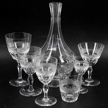 EDWARD HALD. Glasservisdelar, 48 st, "Rio", Orrefors.