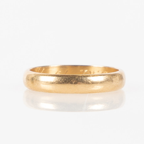 RING, 18K guld. på auktion hos Stockholms Auktionsverk Helsingborg