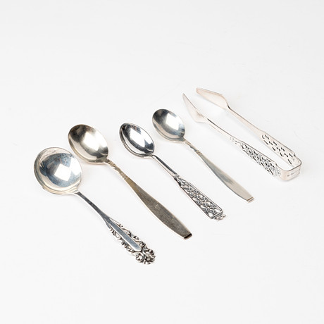 SKEDAR, 19 st samt TÅNG, silver, bla CESON, 1973.