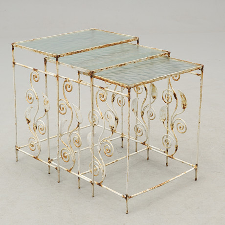 SATSBORD, 3 st, Swedish Modern, 1930/40-tal.
