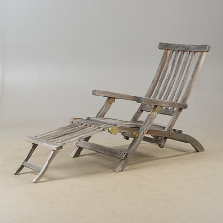 DÄCKSTOL, teak, 1900-/2000-tal, Jutlandia. på auktion hos Helsingborgs Auktionskammare