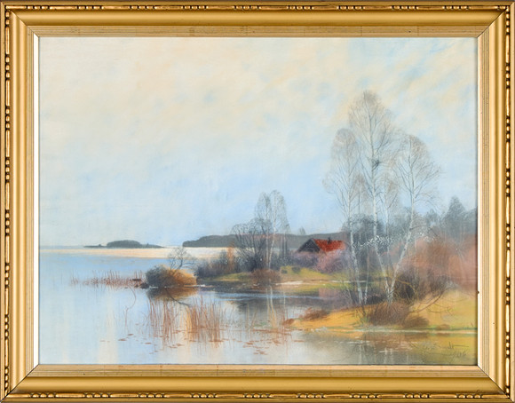 CARL BRANDT. Höstlandskap. på auktion hos Uppsala Auktionskammare