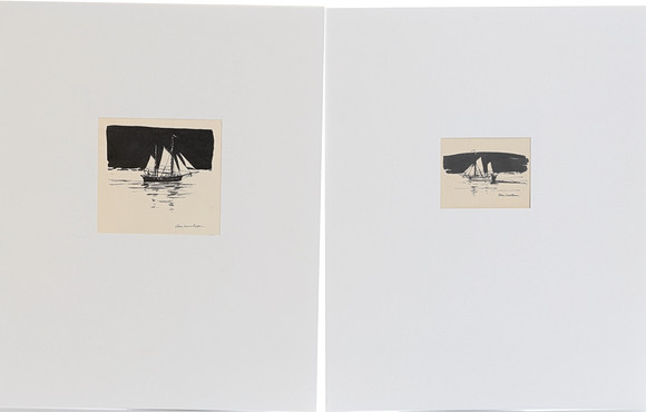 STIG (SLAS) CLAESSON. A drawing, ink, signed, 1969. Art - Drawings