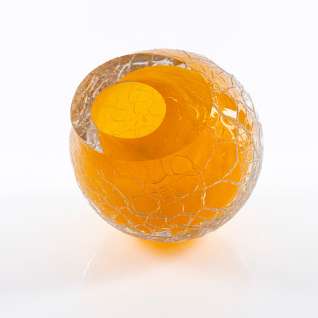 FREDRIK NIELSEN (1977-). Skulptur/Vas, glas, signerad, 2000-tal. på auktion hos Auktionshuset Kolonn