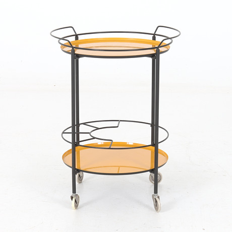 LAURIDS LÖNBORG. Drinkvagn, metall, Danmark, 1950/60-tal.