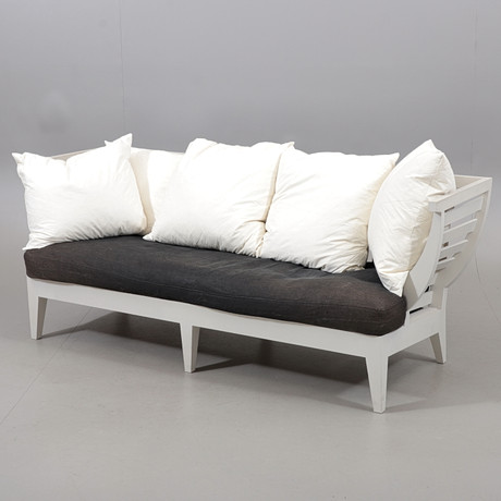 NIRVAN RICHTER. Soffa, 3-sits, "Träsoffa", Norrgavel, 1990-tal.