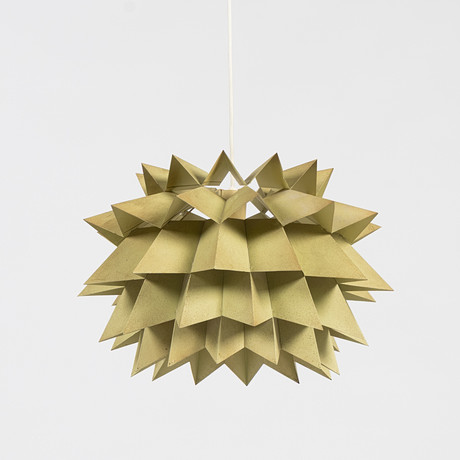 ANTON FOGH HOLM & ALFRED J ANDERSEN. Taklampa, "Starlight", 1960-tal, lackerad metall. på auktion hos Stockholms Auktionsverk Helsingborg