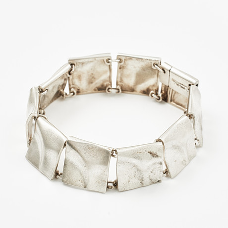 BJÖRN WECKSTRÖM. "Galactic Tops", armband, sterlingsilver, Lapponia, Finland 1981.