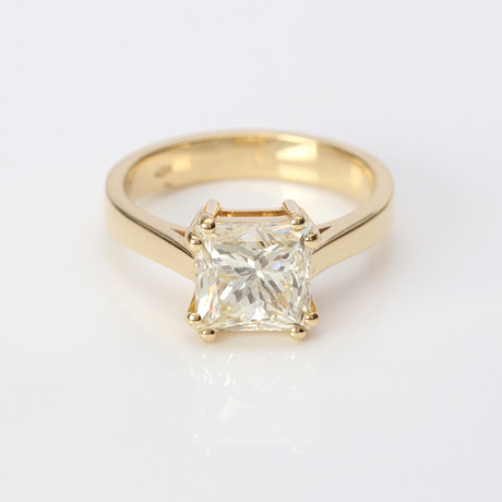 DIAMANTRING 18K, ca 3,20 ct. på auktion hos Skånes Auktionsverk