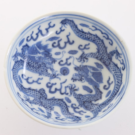 SKÅL, porslin med Guangxu märke, 1875-1908. på auktion hos RA Auktionsverket Norrköping