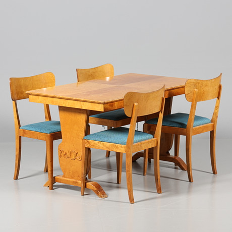 MATGRUPP, 5 delar, swedish grace, 1920/30-tal. på auktion hos Borås Auktionshall
