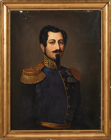 OIDENTIFIERAD KONSTNÄR. 1800-tal, Oscar I, olja på duk, osignerad. på auktion hos Stockholms Auktionsverk Magasin 5