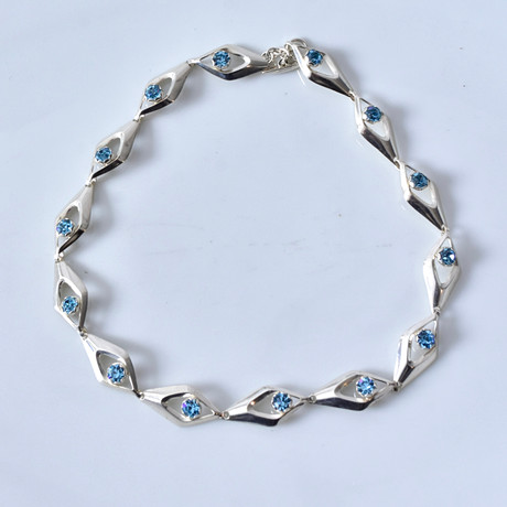 HALSBAND, sterlingsilver, Herman Siersbol, Danmark. på auktion hos Halmstads Auktionskammare