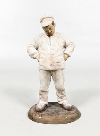NILS NIELSEN. FIGURIN, "Murare", porslin, Bing & Gröndahl, Danmark. på auktion hos Auktionshuset STO Bohuslän