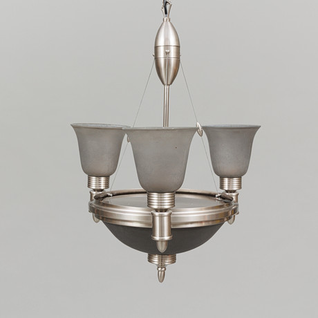 TAKLAMPA, metall/glas,"3361", LampGustaf, samtida. på auktion hos Garpenhus Auktioner