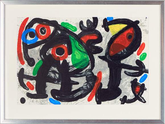 EDUARDO CHILLIDA. Color lithograph, from Derrière le Miroir No