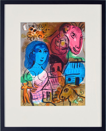 MARC CHAGALL. Efter, "Antilopa passenger". på auktion hos Uppsala Auktionskammare