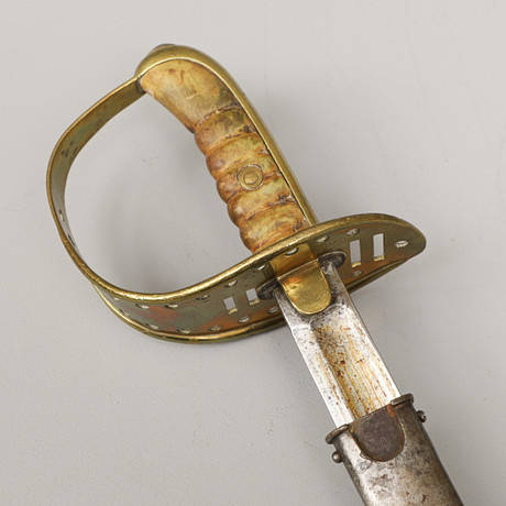 SABEL, svensk, m/1867, för manskap vid kavalleriet. på auktion hos Crafoord Auktioner Malmö