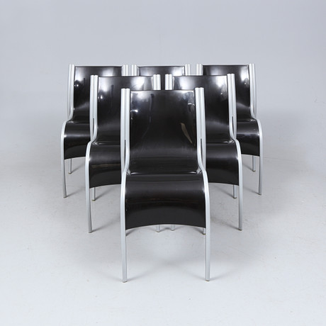 RON ARAD. Stolar, 6st, Fantastic Plastic Elastic, Kartell, Italien. på auktion hos Gomér & Andersson Linköping