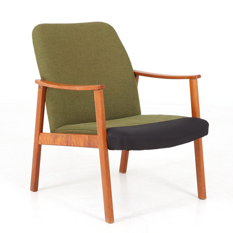 FÅTÖLJ, teak, 1950/60-tal.