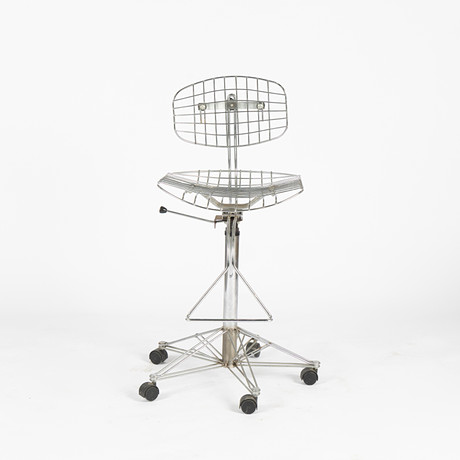 MICHEL CADESTIN & GEORGES LAURENT. ARBETSSTOL, "Beaubourg", Teda, 1976. på auktion hos Stockholms Auktionsverk Helsingborg