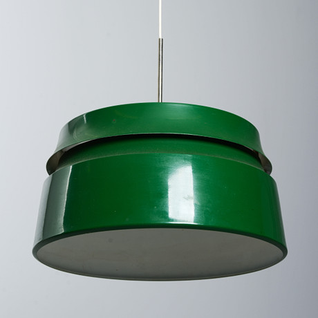 TAKLAMPA, "Multi", Ikea, 1970-tal, grönlackerad plåt. på auktion hos Formstad Auktioner
