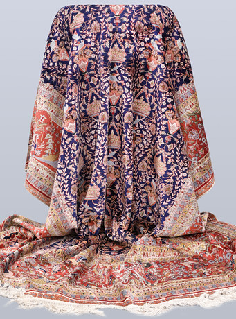 MATTA. Figural Orientalisk Silke ca 1.200.000 knutar / kvm, silkesvarp, 373 x 274 cm. på auktion hos Södermanlands Auktionsverk