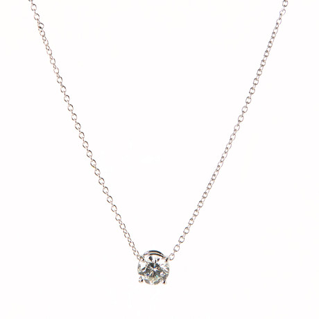 HÄNGE, 18K vitguld med briljantslipad diamant ca 0.91 ct. på auktion hos Stockholms Auktionsverk Göteborg