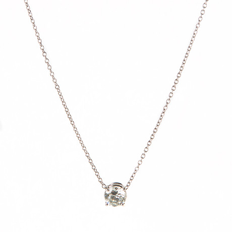 HÄNGE, 18K vitguld med briljantslipad diamant 1.01 ct. på auktion hos Stockholms Auktionsverk Göteborg