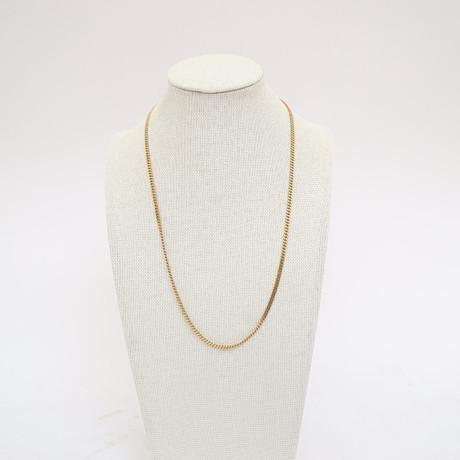 HALSBAND, 14k, guld, kedjelänk, stämplad.