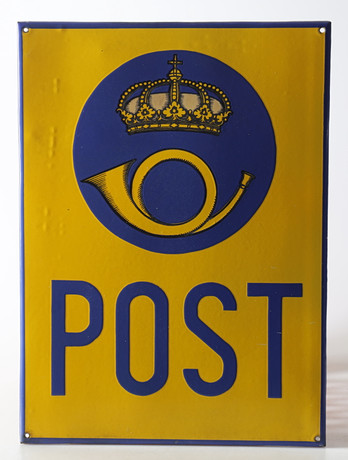 EMALJSKYLT "Post", 1940/50-tal.