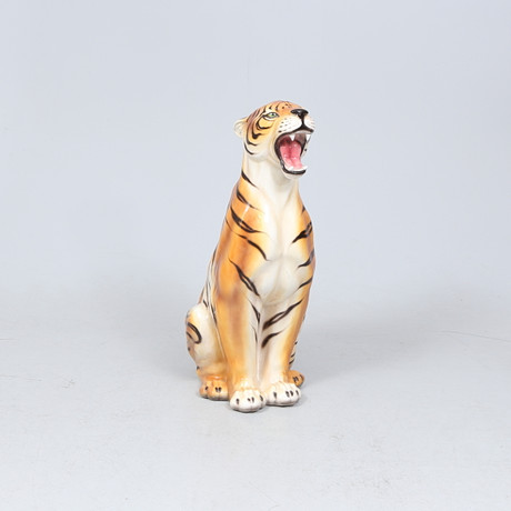GOLVFIGUR, keramik, tiger.