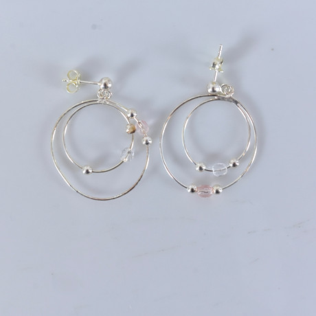 ÖRHÄNGEN, ett par, sterlingsilver. på auktion hos Halmstads Auktionskammare