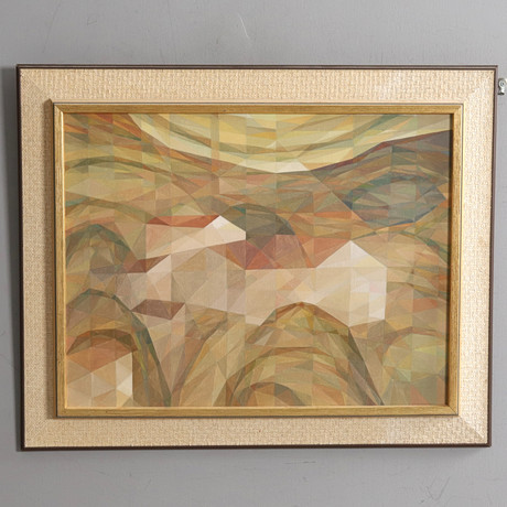 FOLKE SKOGHÄLL (1921-1998). Olja på duk, "Paysage Salernes II", signerad a tergo. på auktion hos Örebro Stadsauktioner