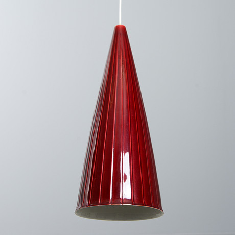 CARL-HARRY STÅLHANE. Taklampa, porslin, Rörstrand, 1950-tal. på auktion hos Formstad Auktioner