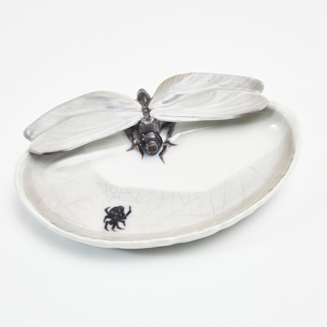 ROYAL COPENHAGEN, fat, porslin, 1900-talets början, jugend, Danmark. på auktion hos Stockholms Auktionsverk Magasin 5