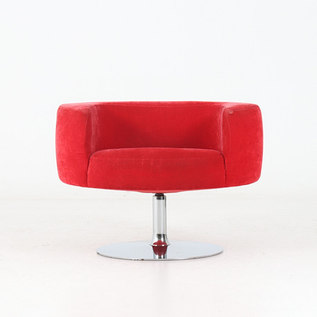 MAIRE MOERD. Fåtölj, "Zero", textil, krom, Offecct. 2000-tal. på auktion hos Stadsauktion Sundsvall