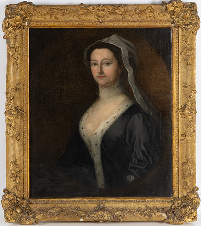 SVENSK KONSTNÄR. Porträtt, olja på duk, 1700-talets början. på auktion hos Stockholms Auktionsverk Helsingborg