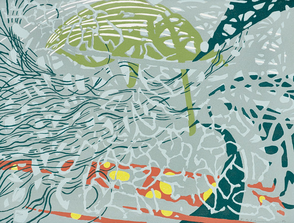 KARL AXEL PEHRSON (1921-2005). "Reticulatus", signerad och daterad 93, numrerad 62/150, färgserigrafi. på auktion hos Crafoord Auktioner Stockholm