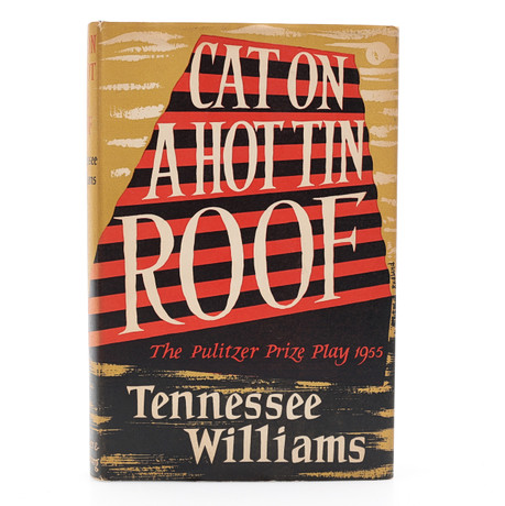 ETT BRA EXEMPLAR AV TENNESSEE WILLIAM'S CAT ON A HOT TIN ROOF I FÖRSTA BRITTISKA UPPLAGAN 1956. på auktion hos Crafoord Auktioner Lund
