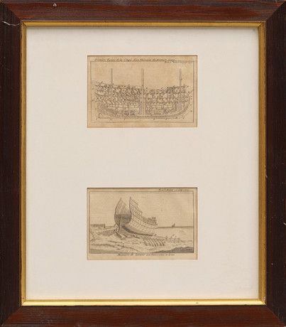 GRAVYR, 2 st. Av Noël-Antoine Pluche, 1700-tal. på auktion hos Crafoord Auktioner Malmö