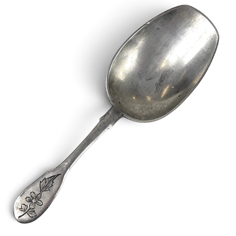 SUPSKED, silver, Vasilij Timofejevitj Sokolov, kontrollmästare Anatoly Apollonovich Artsybashev 1896, Moskva, på auktion hos Roslagens Auktionsverk