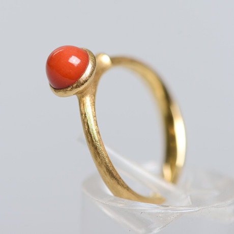 CHARLOTTE LYNGGAARD. Ring, "Lotus 0", 18K guld, Ole Lynggaard. på auktion hos Formstad Auktioner